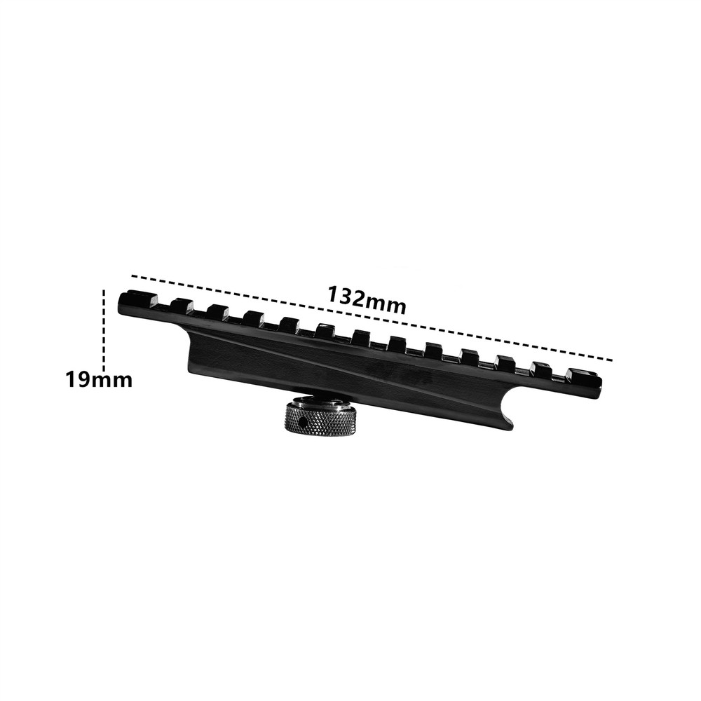 Metal Tactical Rear Sight Carry Handle Mount Adjust Removable Low Profile Mount