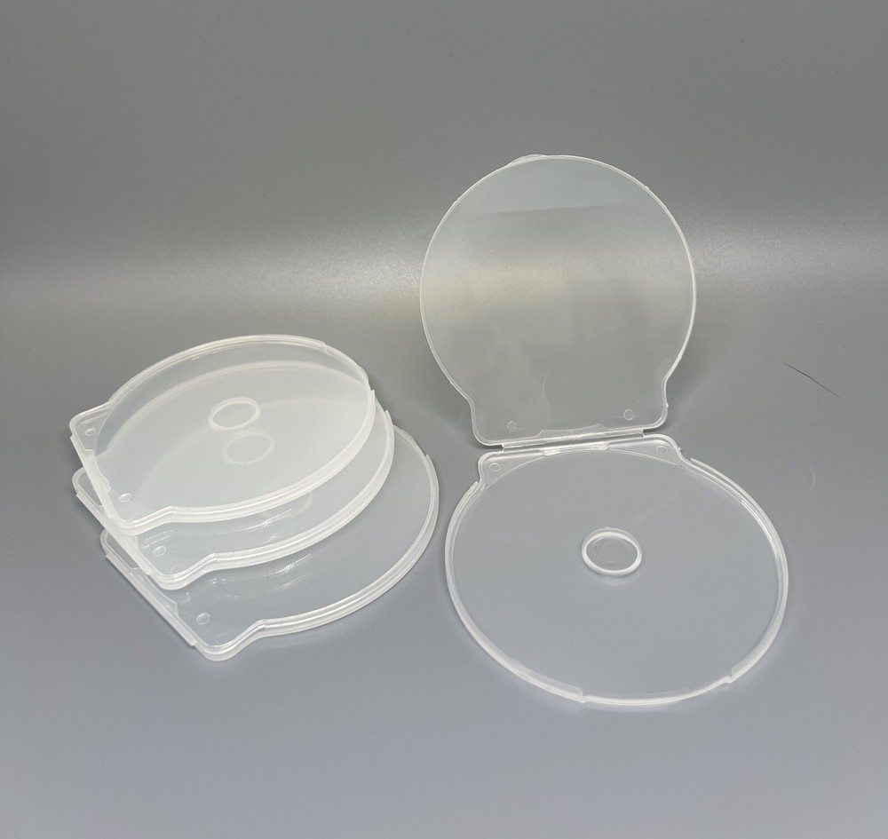 100 PCS NEW SLIM 3" MINI CD CSHELL POLY CASE, CLEAR, JS107