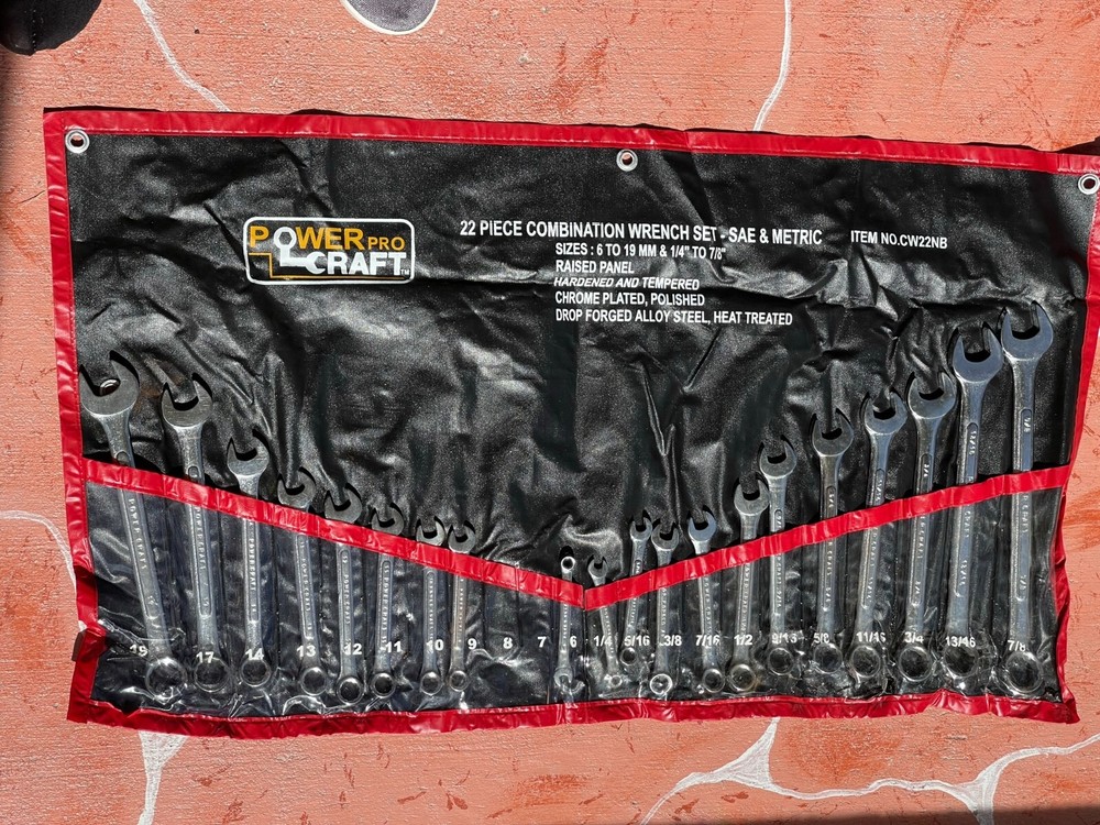 COMBO 20 PC POWER PRO WRENCH SET ITEM NO. 22NB
