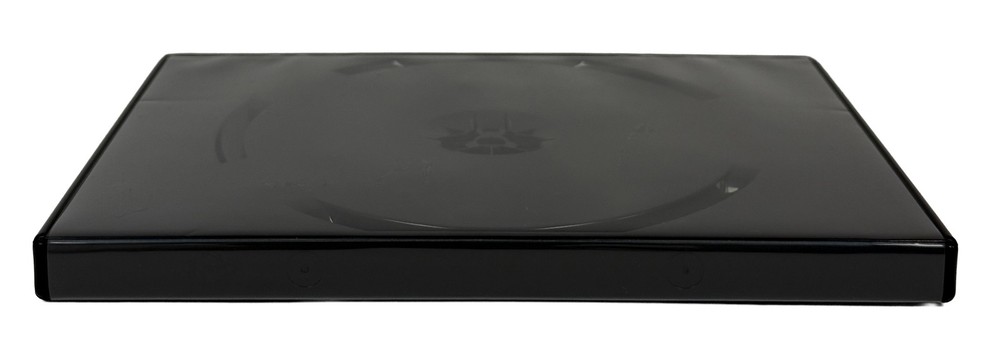 10 STANDARD Solid Shiny Glossy Black Single DVD Cases 14MM **1-3 DAYS