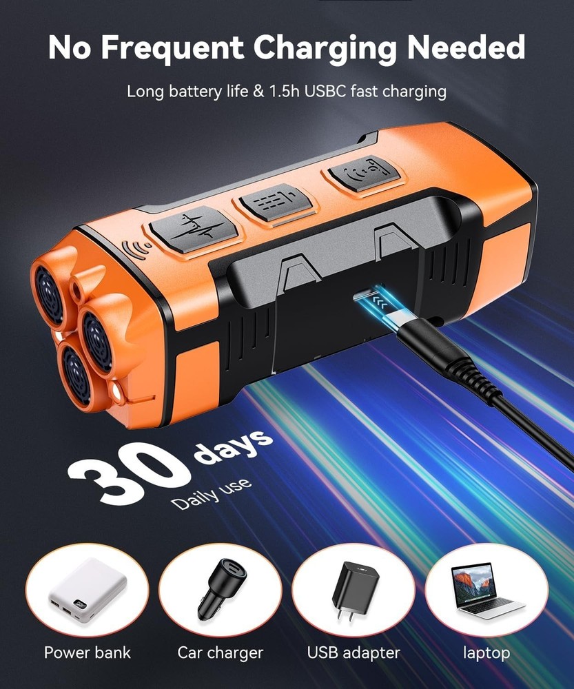 Variable Frequency Ultrasonic Dog Bark Deterrent - Efficient Behavior Corrector