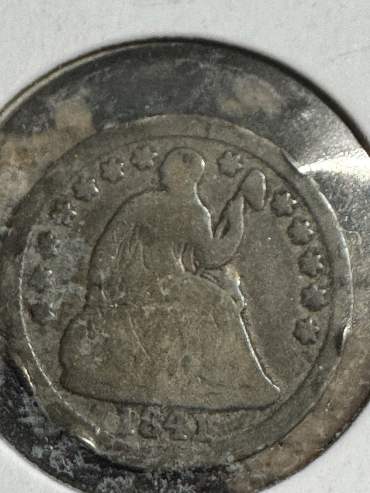 1841 Half Dime, Early Type Coin, 99c shipping