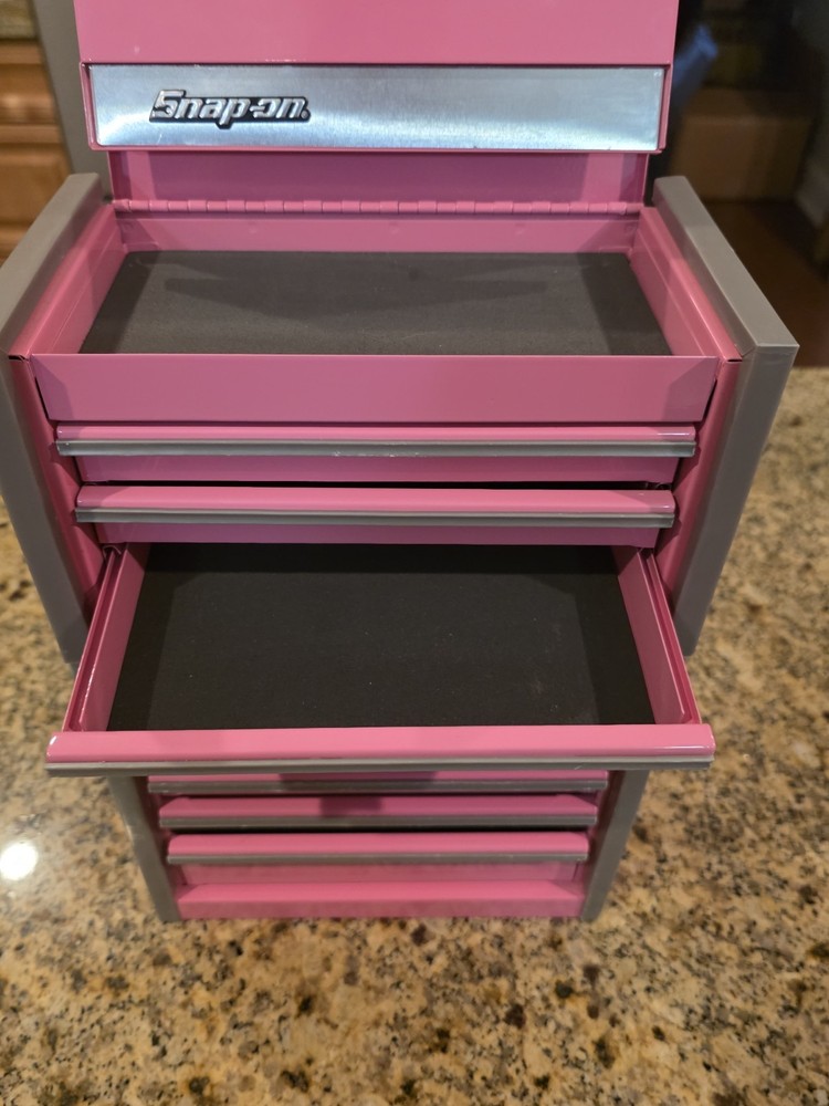 Snap-On - Micro Roll Cab BOTTOM & TOP chest "SET" Mini Tool Box Pink