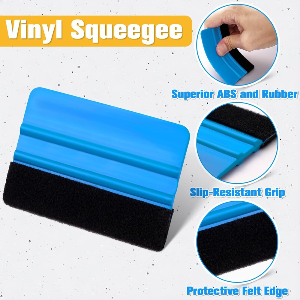 Window Tint Kit, Vinyl Wrap Tool Tools, 13-PACK, black