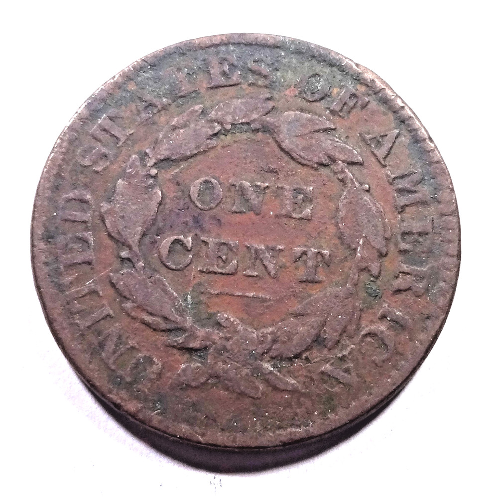 1830 Coronet Head Large Cent - Large Letters
