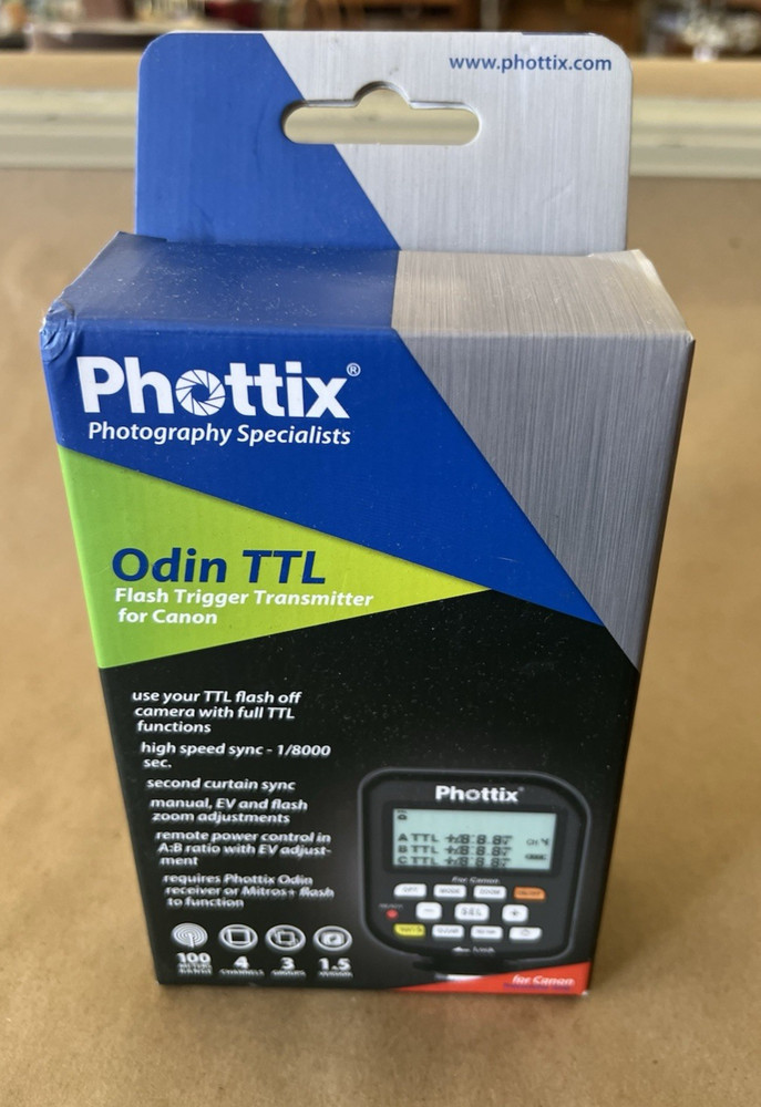 PHOTTIX ODIN TTL FLASH TRIGGER TRANSMITTER FOR CANON