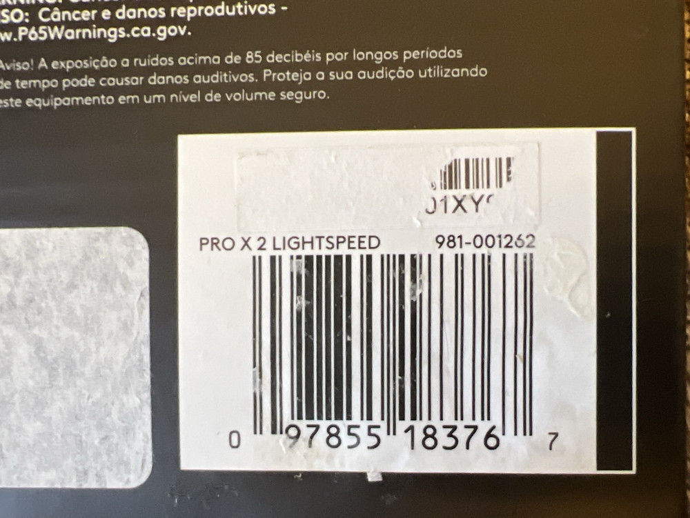 Logitech Pro X 2 Lightspeed ** MISSING DONGLE RECEIVER**