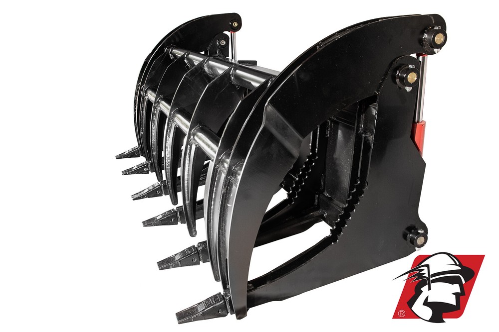 Skid Steer Root Rake Grapple Bucket 68" Wide
