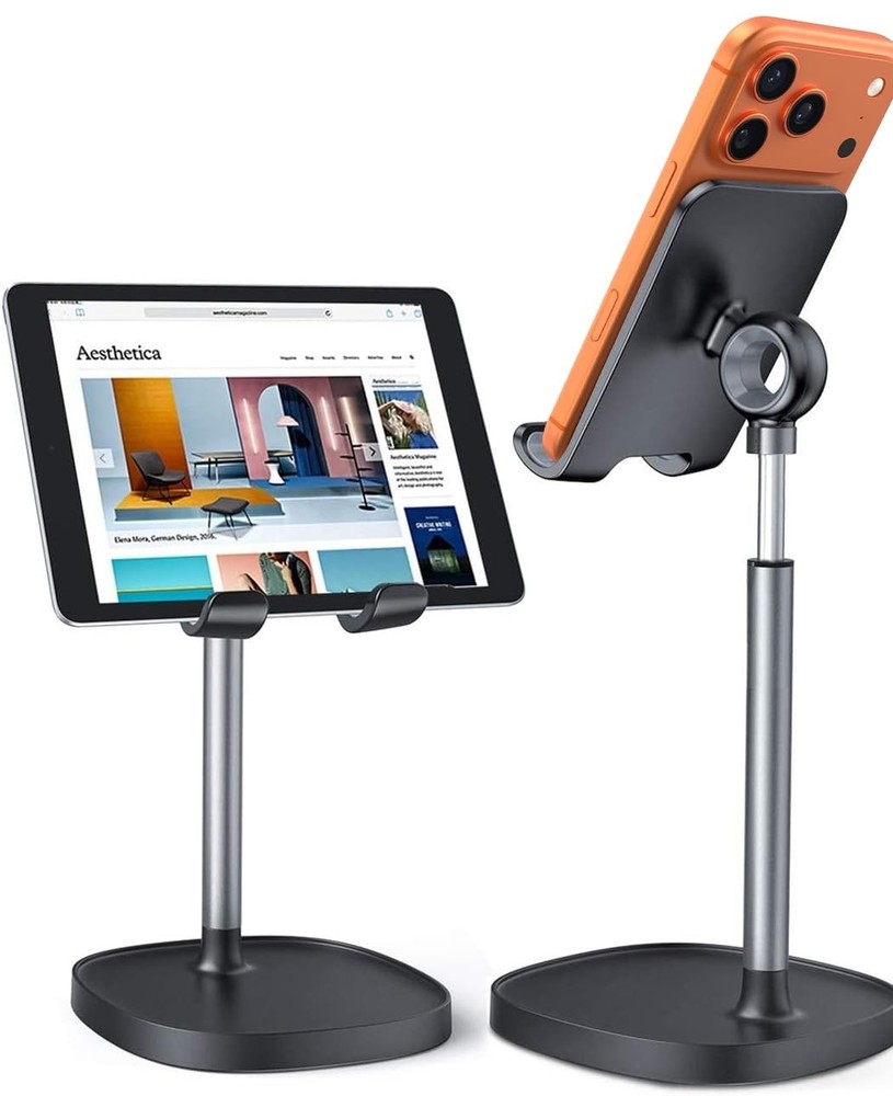 Adjustable Phone Stand – Desk Holder for iPhone, iPad, Switch, Tablet...
