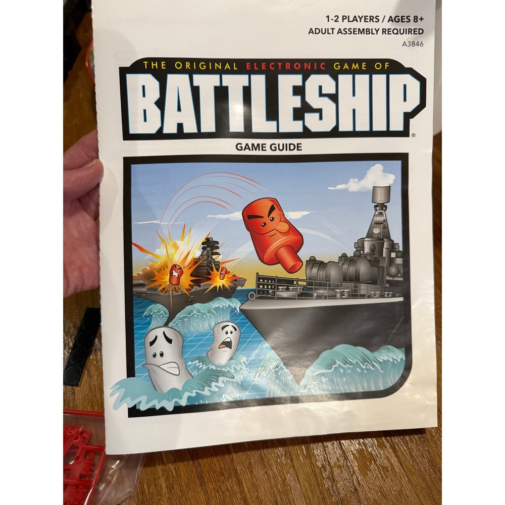 Hasbro Electronic Battleship Instructions Manual Sticker Sheets