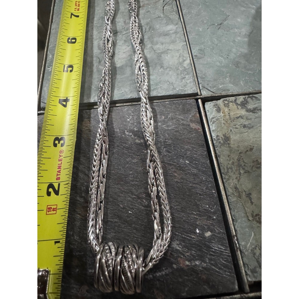 Premier Designs silver tone statement necklace