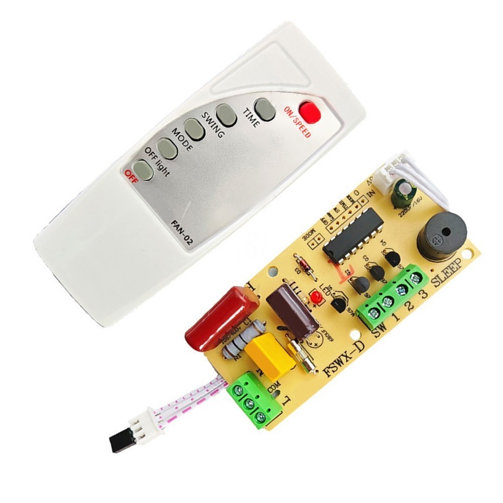 AC Fan Remote Control Circuit Board - Multi-Speed and Timer Functionality