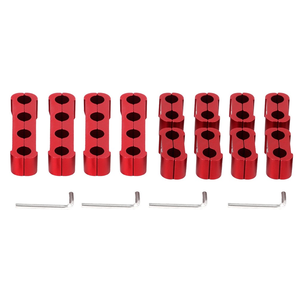 Spark Plug Heat Shield Protector Engine Spark Plug Wire Separator Red 20Pcs