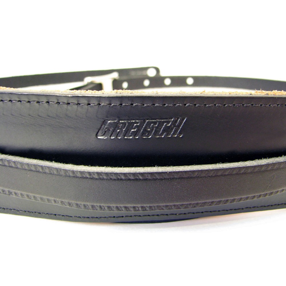 Gretsch Vintage Style Leather Guitar Strap - Black