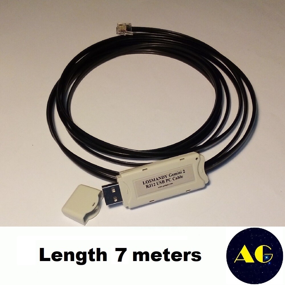 Losmandy Gemini 2 RJ12 USB PC cable 7m