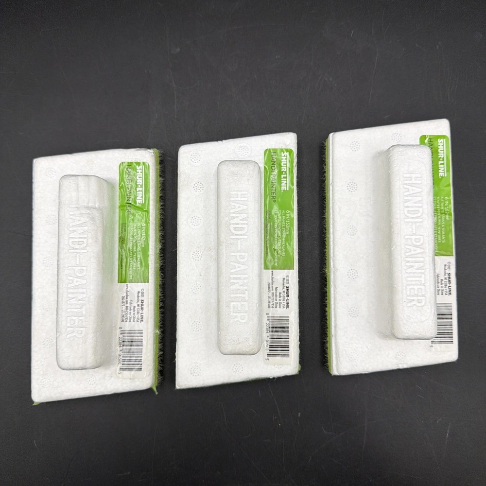 3 NEW  6" Handi Painter Paint Pad For Flat Surfaces Stains Angle