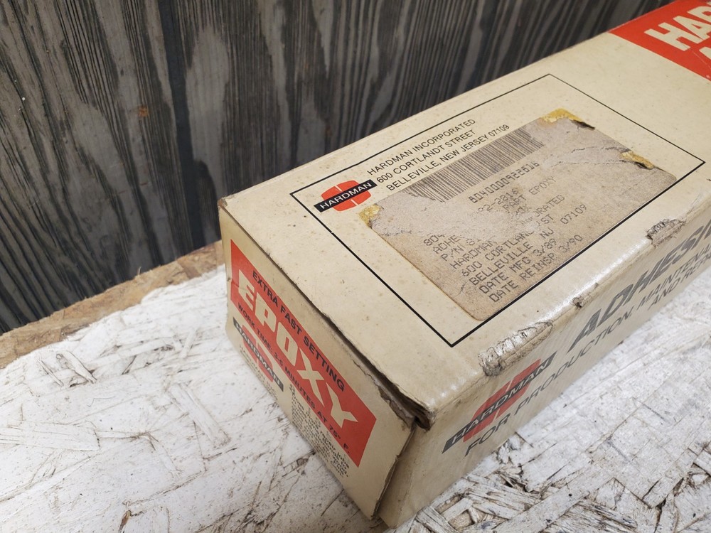 NOS 1990 Hardman Red Extra Fast Setting Epoxy Adhesive 100 Pack Red Description