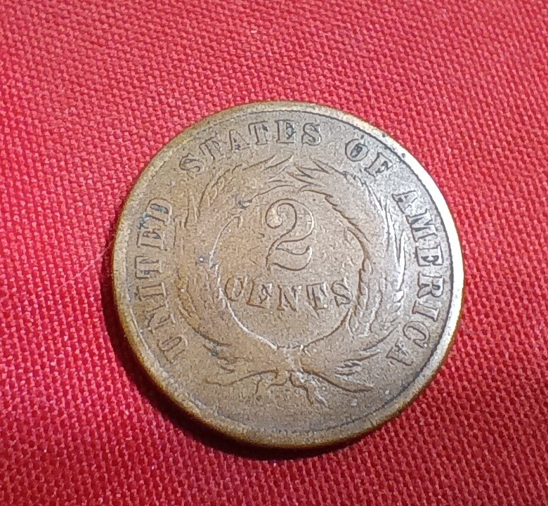 1868 2 cent piece, US coin