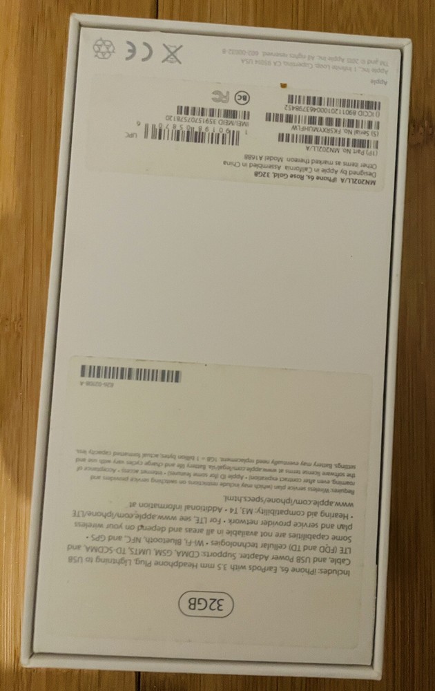 Apple iPhone 6s Box Only