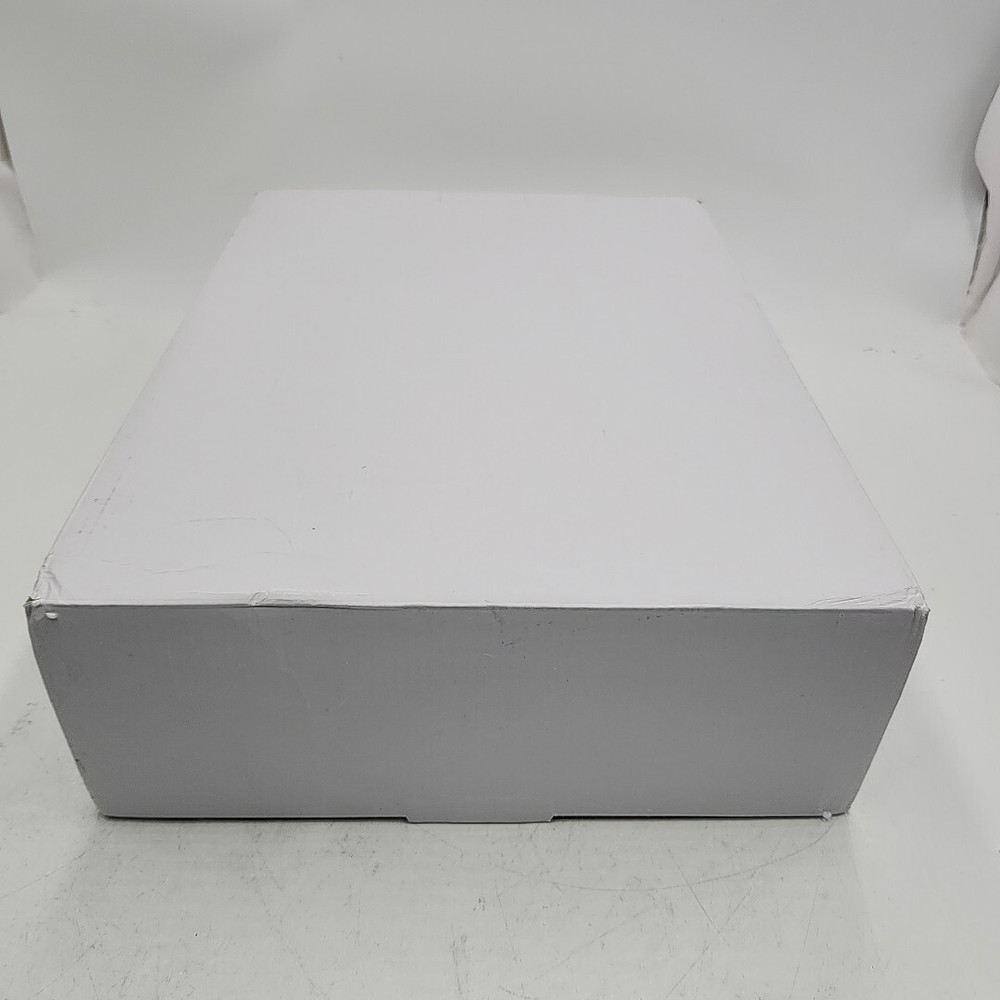 NEW Bright Angle Ceramic Serving Dish 15" Geometric Grey