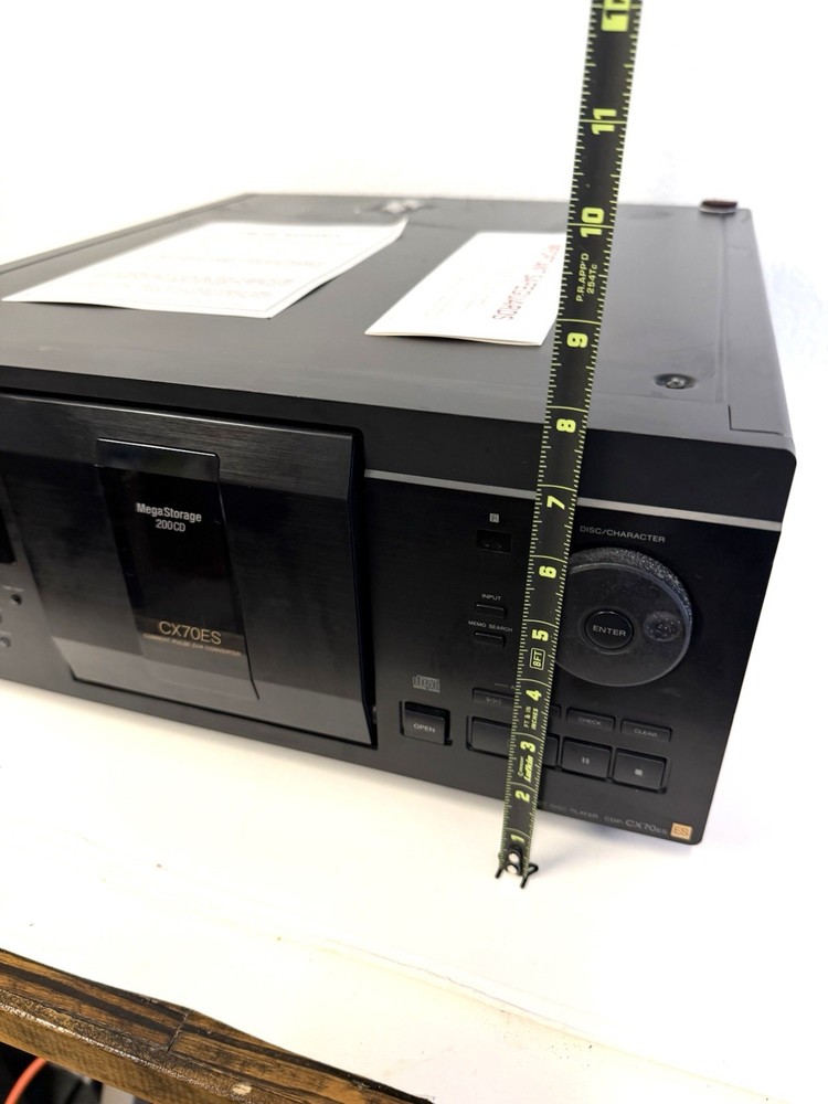 VINTAGE Sony CDP-CX70ES CD Player Mega Storage 200 CD Changer AS IS (Error Code)