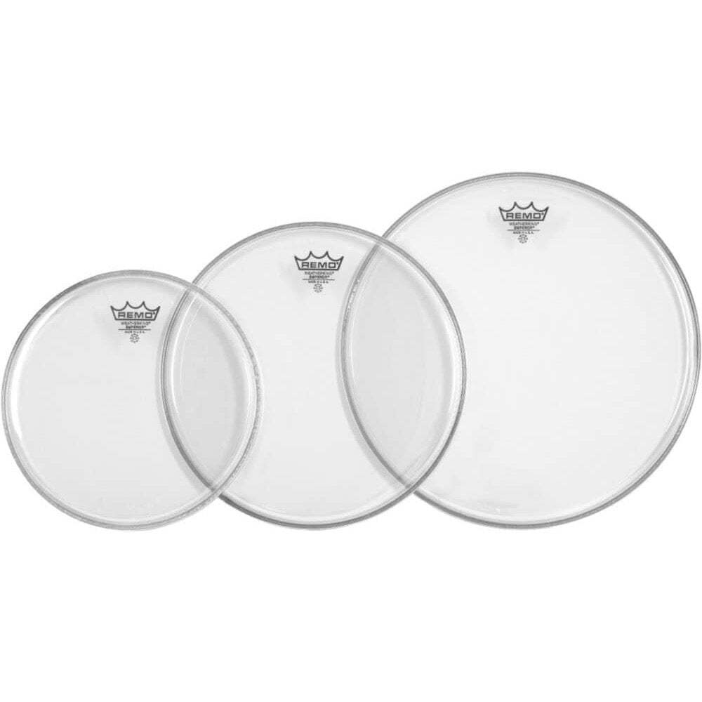 Remo Emperor Clear Drumhead Pack 10/12/14