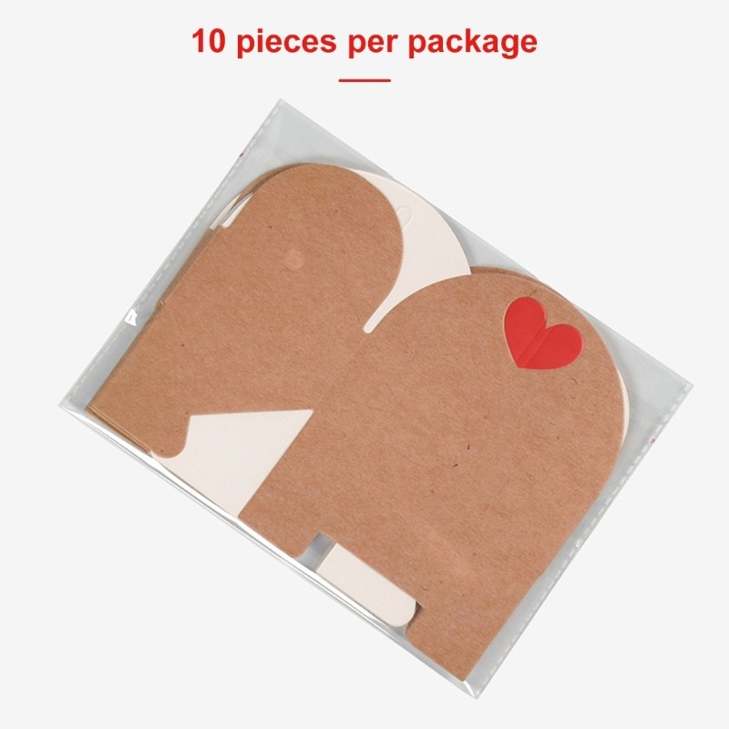 Multipurpose Romance Envelope Style Box Recycled Paper Heart Themed Fasteners