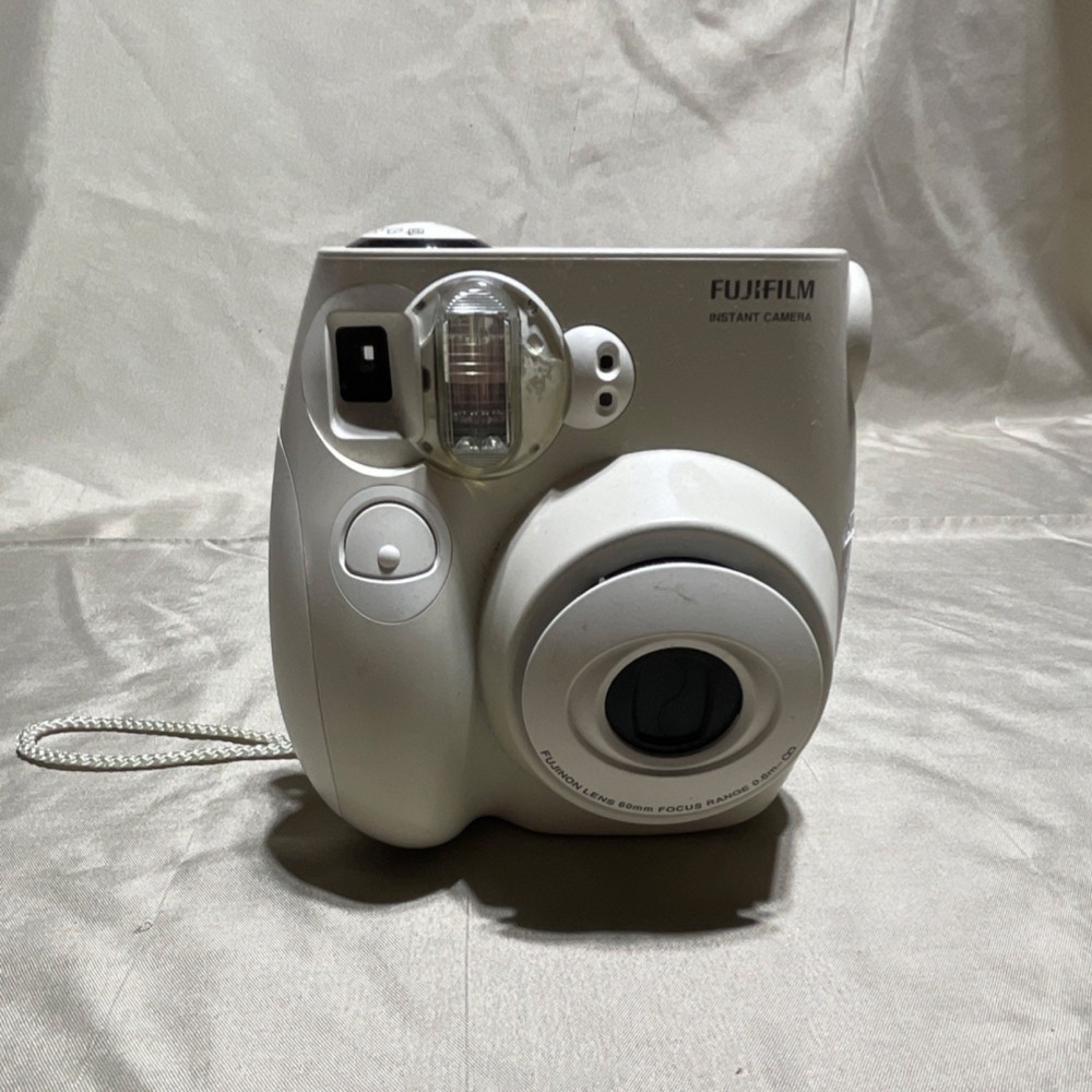 Fujifilm Instax Mini 7S Instant Camera White Compact Design Easy to Use