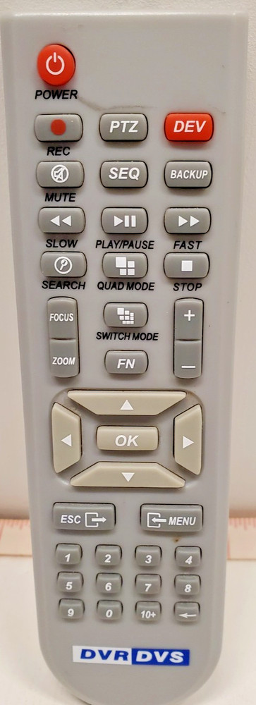 Genuine DVR DVS Security Surv. remote control with PTZ, SEQ & Camera Selection