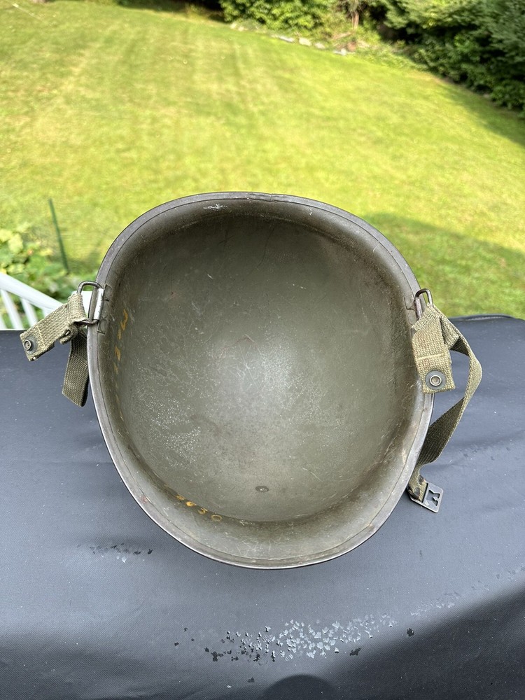 NAMED CAPTAIN M1-C PARATROOPER HELMET SHELL - Nice Example
