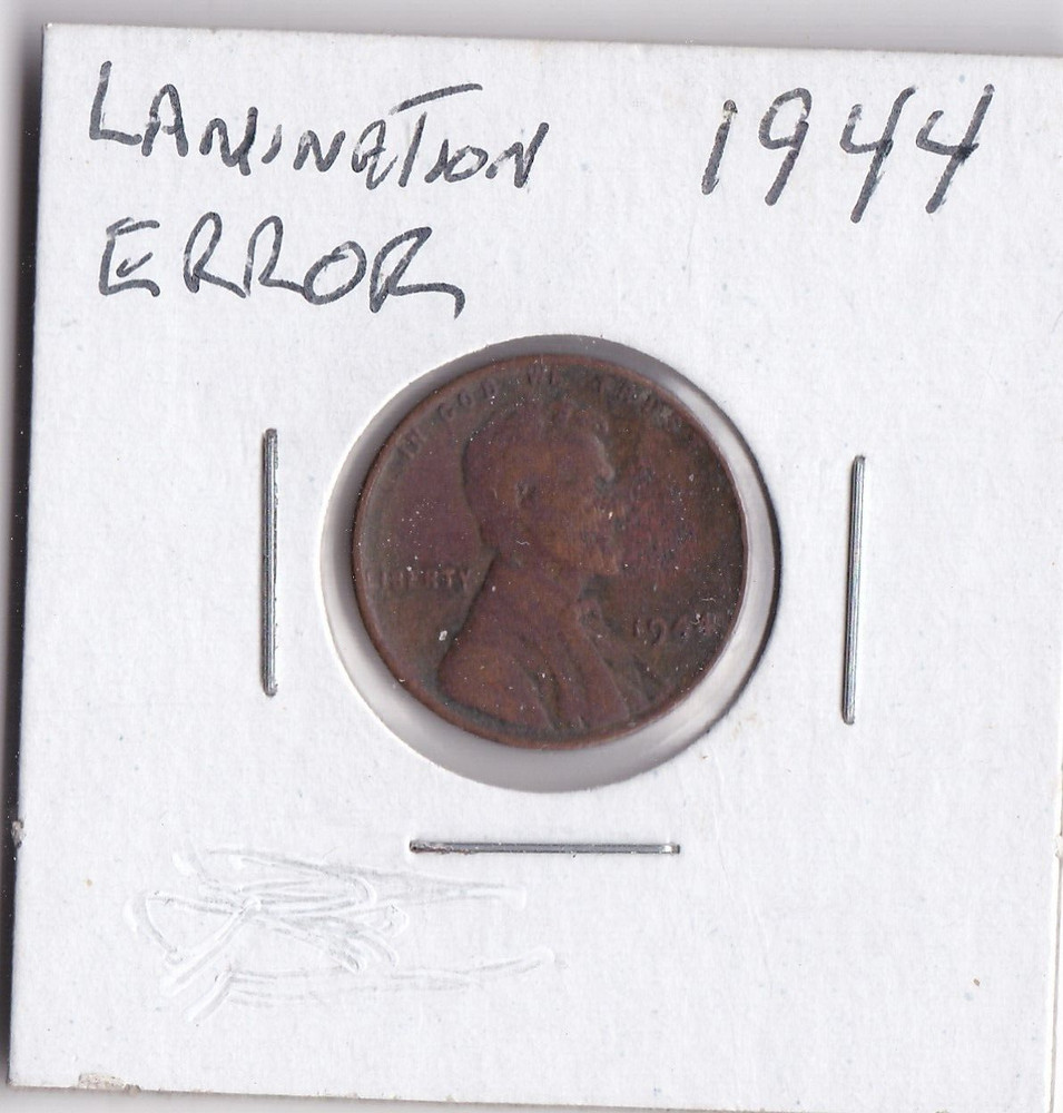 1944 Lincoln Cent Lamination
