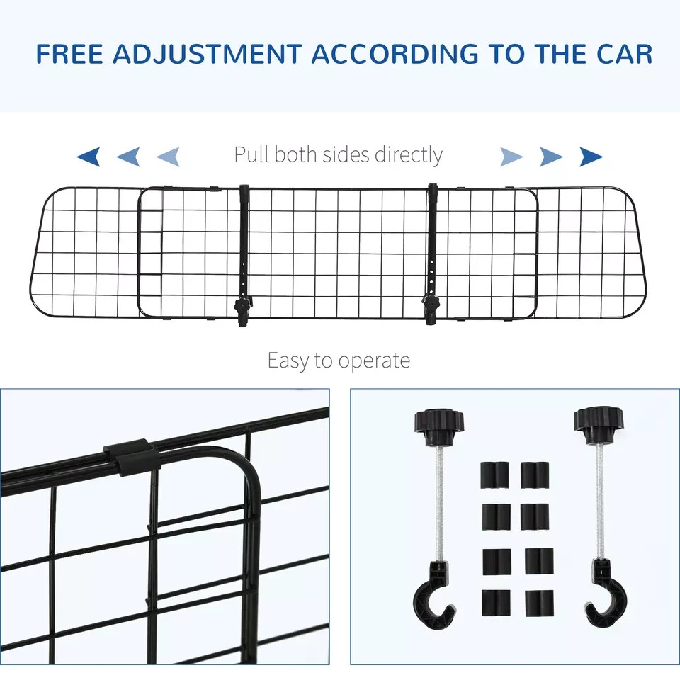For MG HS - Heavy Duty Headrest Dog Pet Guard Mesh Adjustable