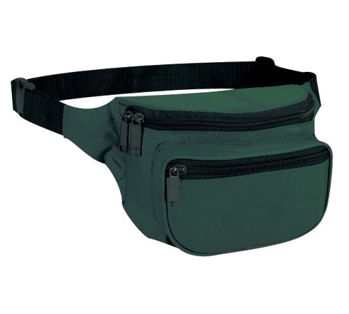 Fantasybag Red 3-Zipper Fanny Pack