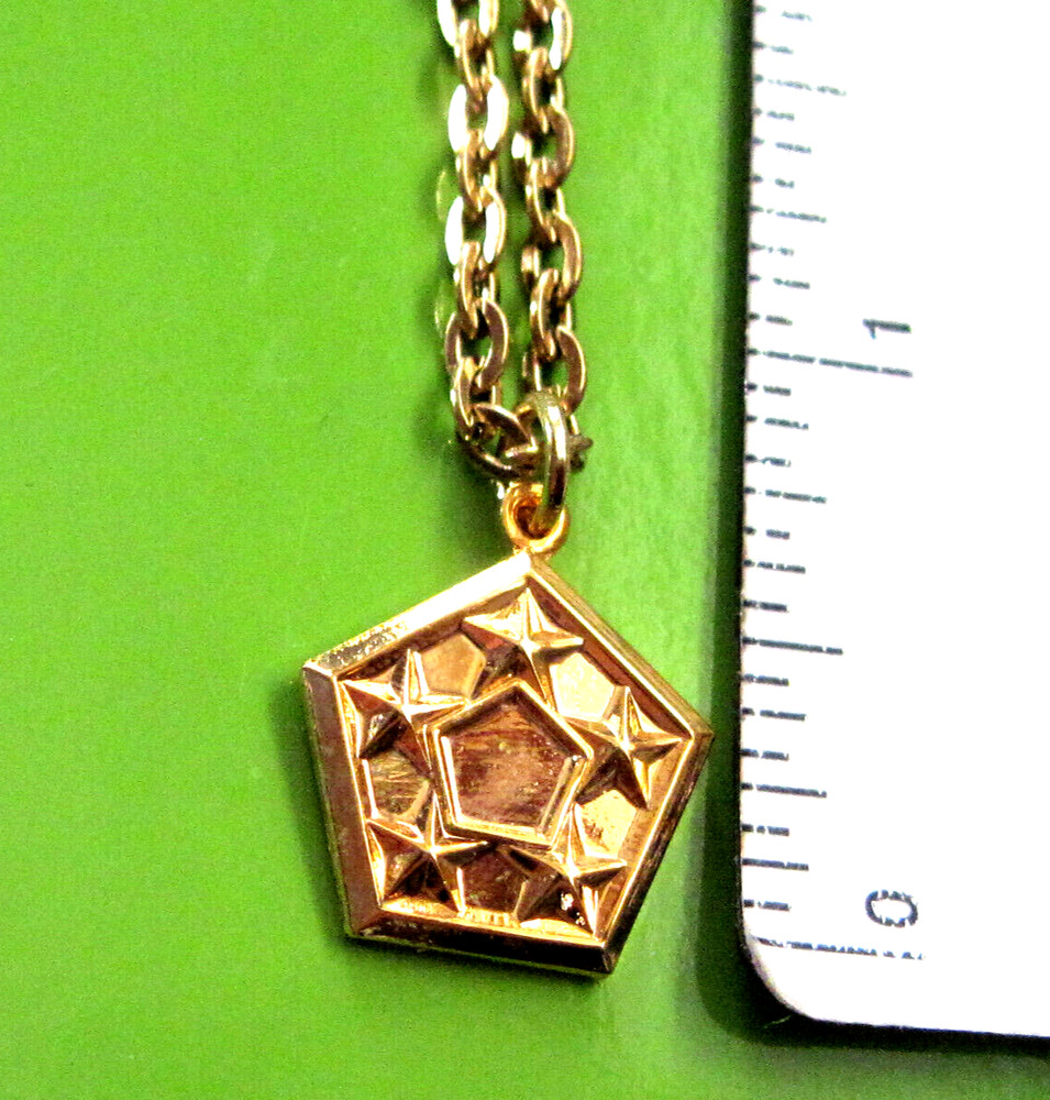 CHRYSLER - necklace , pendant GIFT BOXED gold tone