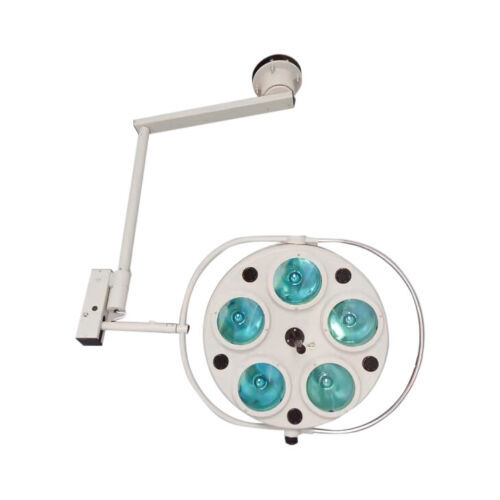 25W Dental Ceiling-Mounted Shadowless Lab Surgery Exam Lamp Mobile Halogen Light