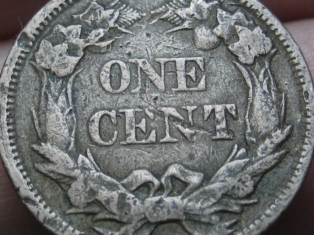 1858 Flying Eagle Penny Cent, Small Letters, VF Details