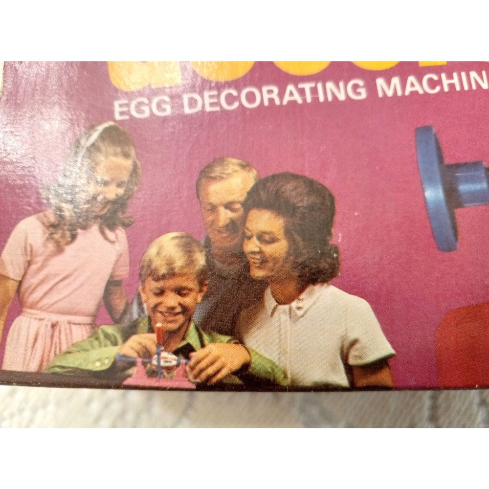 OPEN BOX USED 1970s Decoregger Easter Egg Decorating Machine WORKING CONDITION
