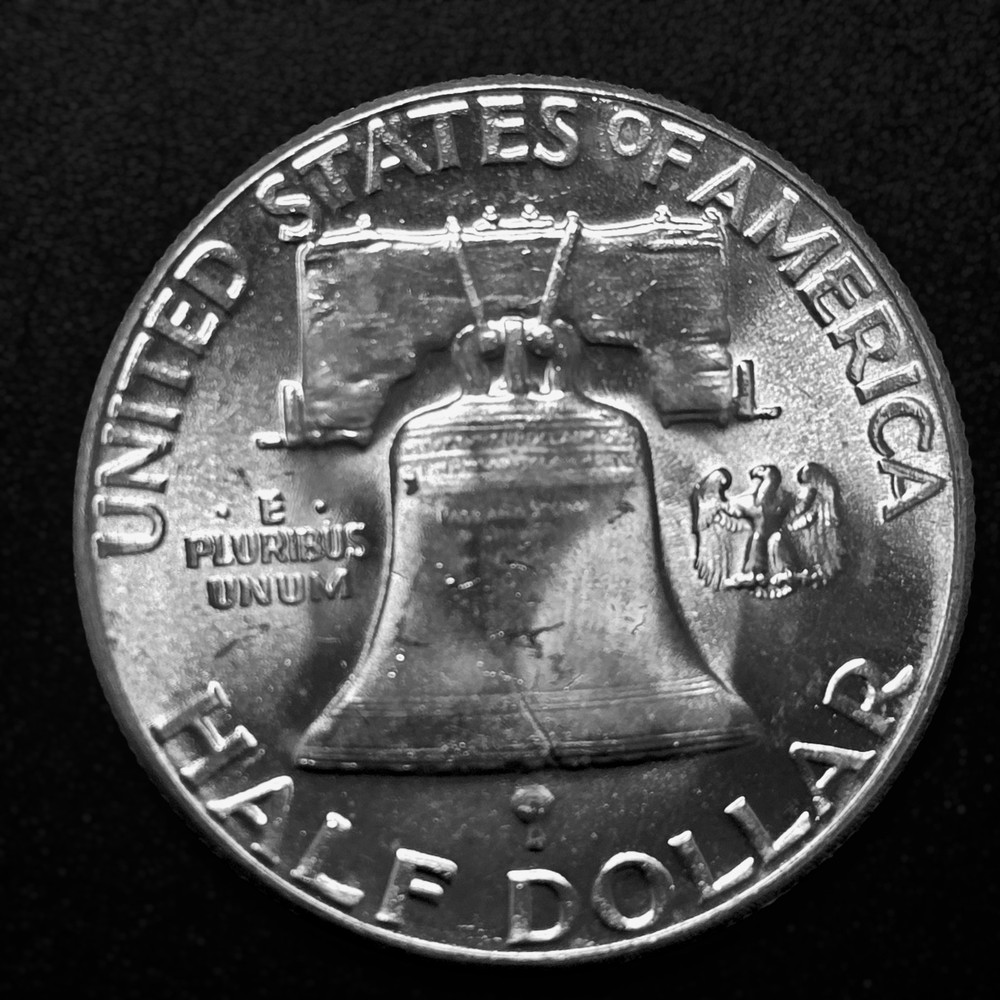 1961-P US Franklin Half 50c BU Unc 90% Silver