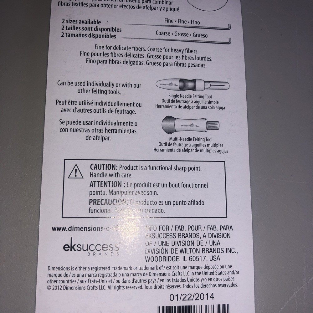 Feltworks Replacement Felting Needles 6/Pkg