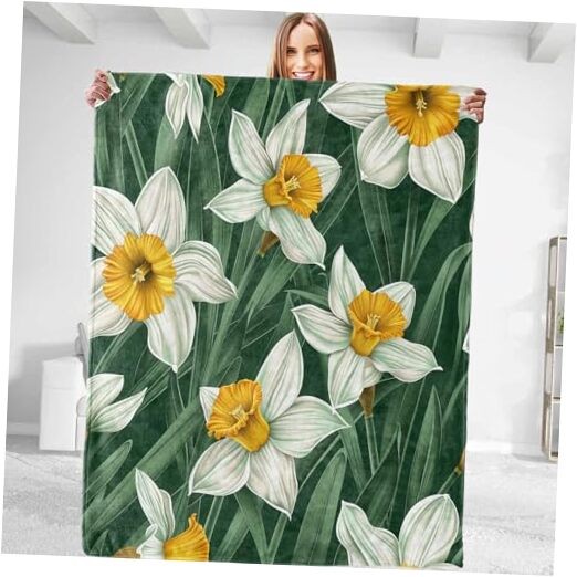 Aesthetics Throw Blanket - Plush, Soft, Comfy, Lightweight, 50in×60in Daffodil