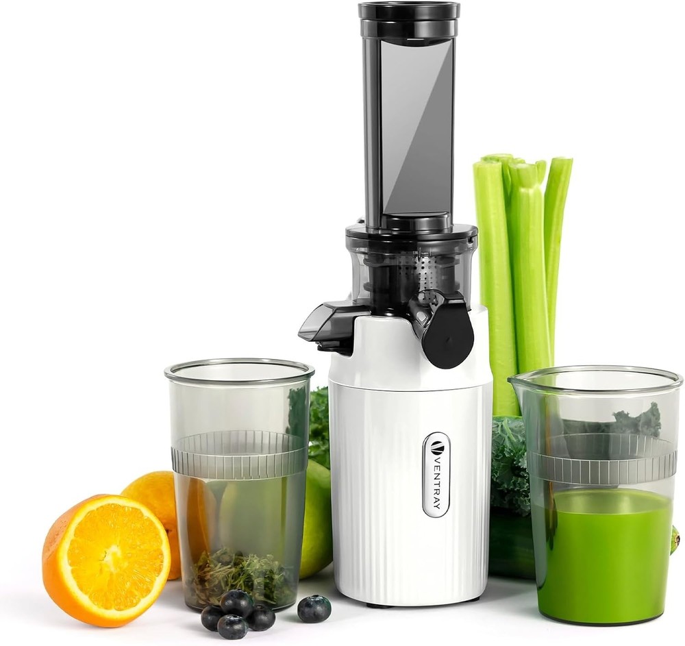 Efficient Ginnie Mini Juicer - Compact Masticating for Fresh Juices Anywhere