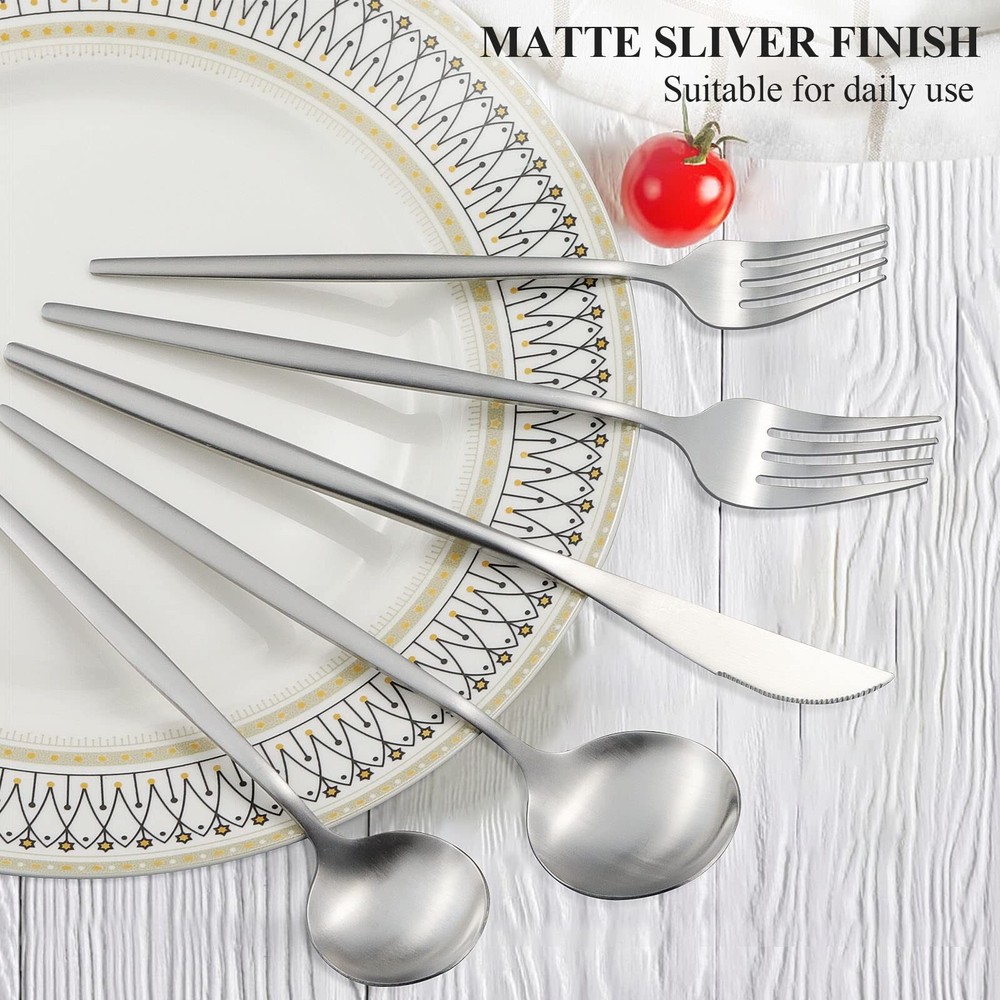Silverware Set For 8 40 Piece Flatware Set Cutlery Tableware Set Include Spoons