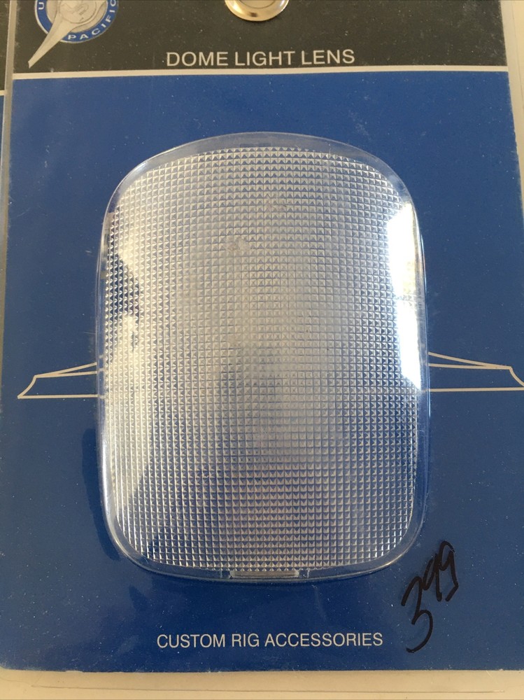 2 Clear Rectangular Dome Light Lens For 2006+ Peterbilt United Pacific New 37052
