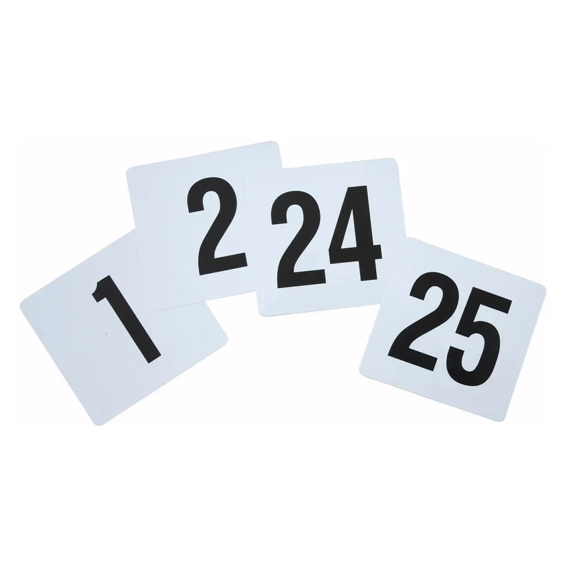 Winco 1-25 Plastic Table Numbers