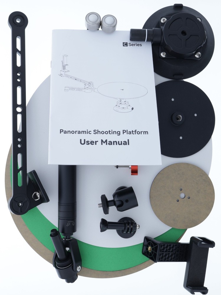 360° Spinning Camera Rig Panoramic Shooting Platform C Series w/ Extension Poles