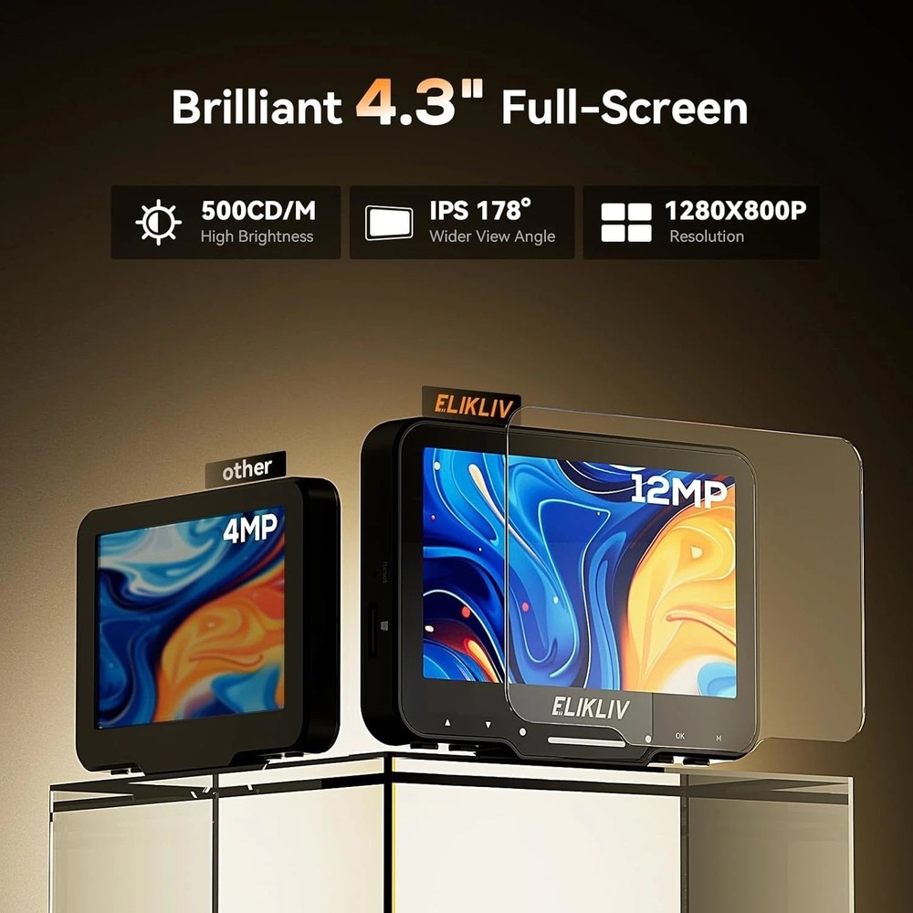 1000x Coin Microscope with 4.3'' LCD Screen