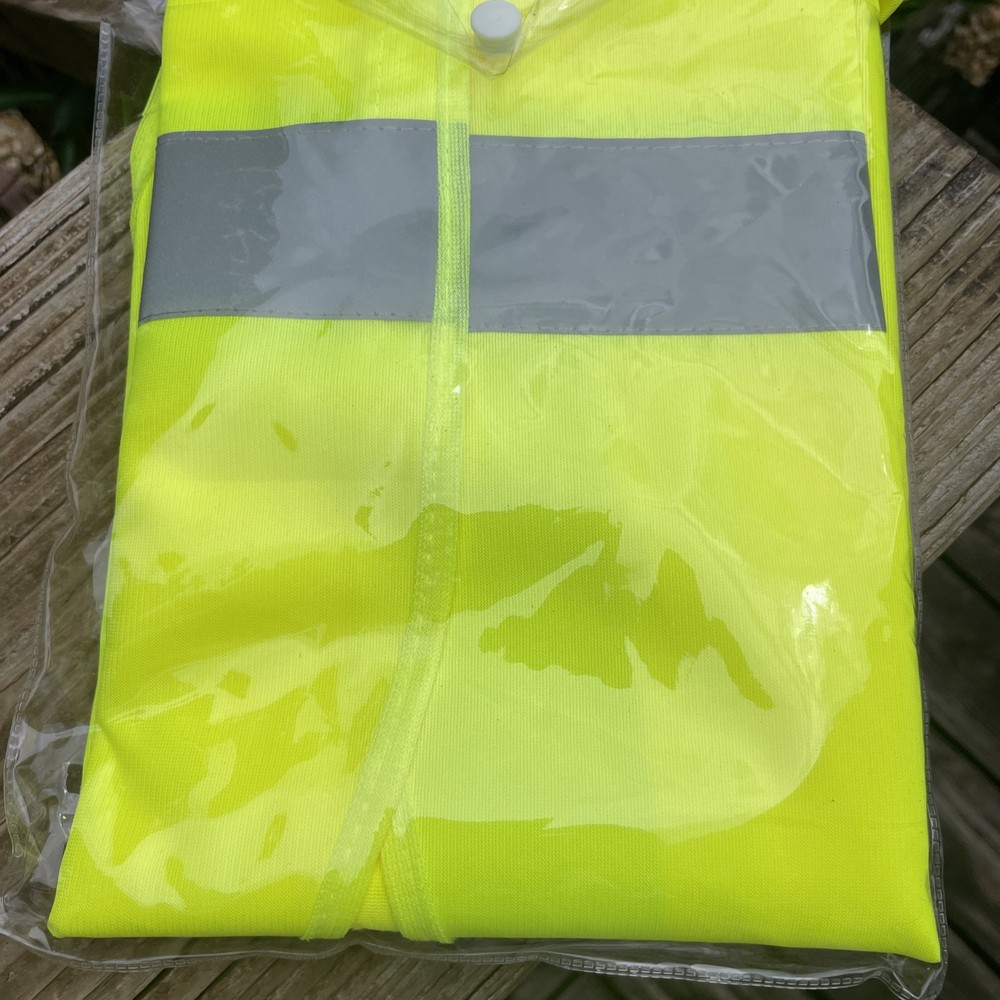 3XL Solid Safety Vest High-Visibility Class 2 Solid Polyester Fabric 2” Tape