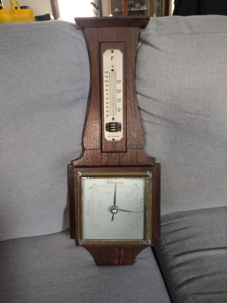 Vintage British Barometer - Missing Thermometer