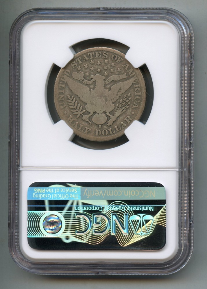 1901 S Barber Silver Half Dollar NGC G 4