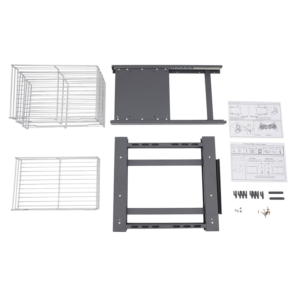 Pull-out Cupboard Organizer Pantry Shelves Kitchen Storage Shelf Holding Rack